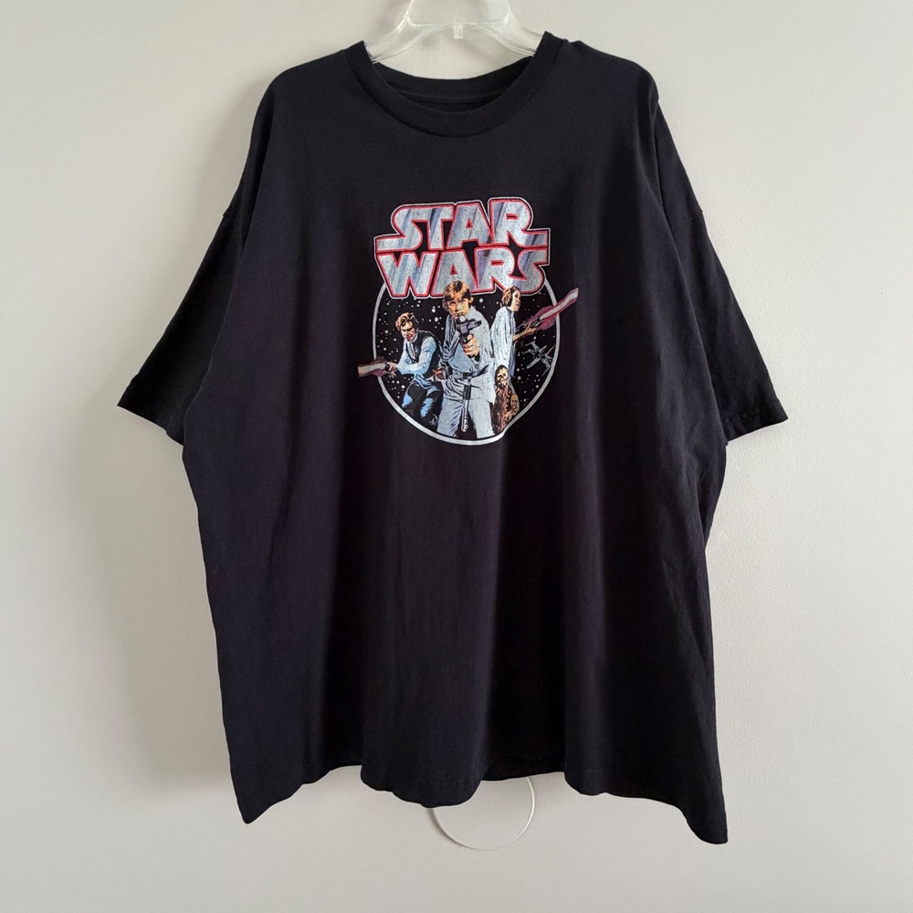 Star Wars Fifth Sun Graphic T-Shirt Black Mens 3XL Luke Han Leia Sci-Fi Tee